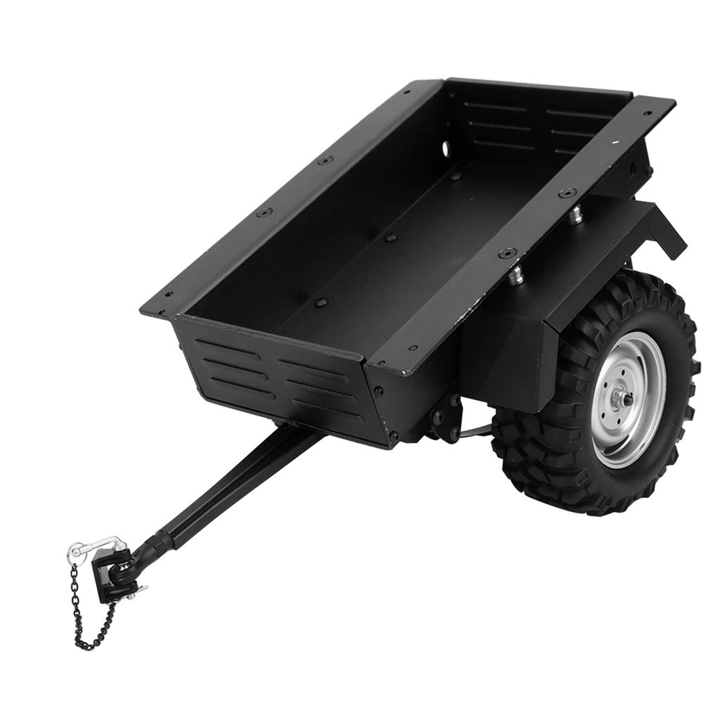 Aluminum Alloy Trailer Car Highly Simulation RC Car Vehicle Model Children ToyBlack