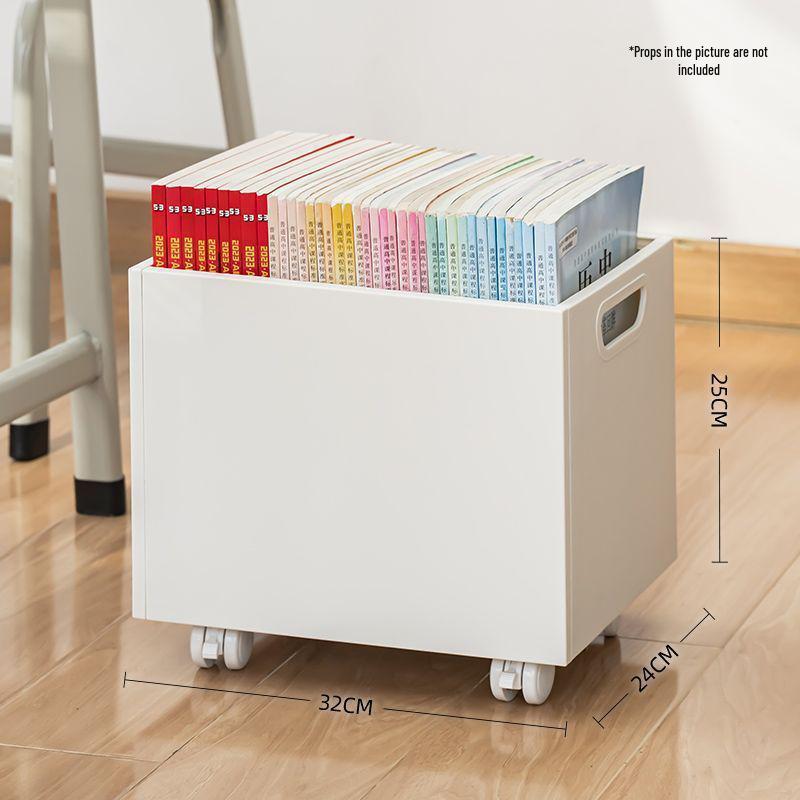 Вместительный ящик для хранения книг на шкивах для использования в классе