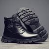 Fashion Men's High-top Boots Fashion Motorcycle Ankle Boots 2024 New Casual Leather Boots for Men Waterproof Platform Boot Botas Hombre