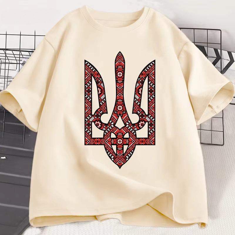 Футболка Мужская Женская Харадзюку Хлопковая Футболка с Коротким Рукавом Украинские Футболки Мужская Одежда Топы