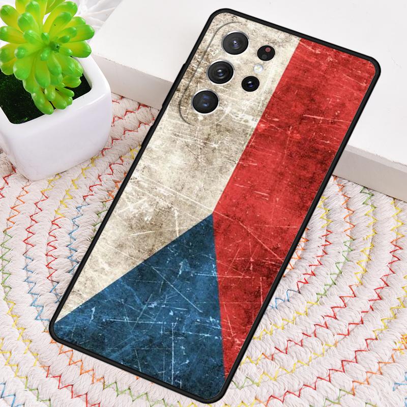 Чехол для телефона с флагом Чешской Республики для Samsung Galaxy note 10 pro S26 Ultra S23 S24 FE S25 S21 S22 PLUS ударопрочный Чехол