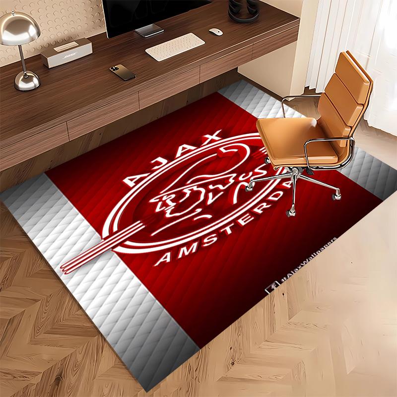 1pc AFC Ajax Print Area Rug - Soft, Washable Non-Slip Indoor Mat, Living Room, Home Office Decorative Rug,Office Decorative