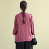 Cotton Linen Coat for Women Vintage Long Sleeve Blazer Jacket Casual Lapel 2 Buttons Thin