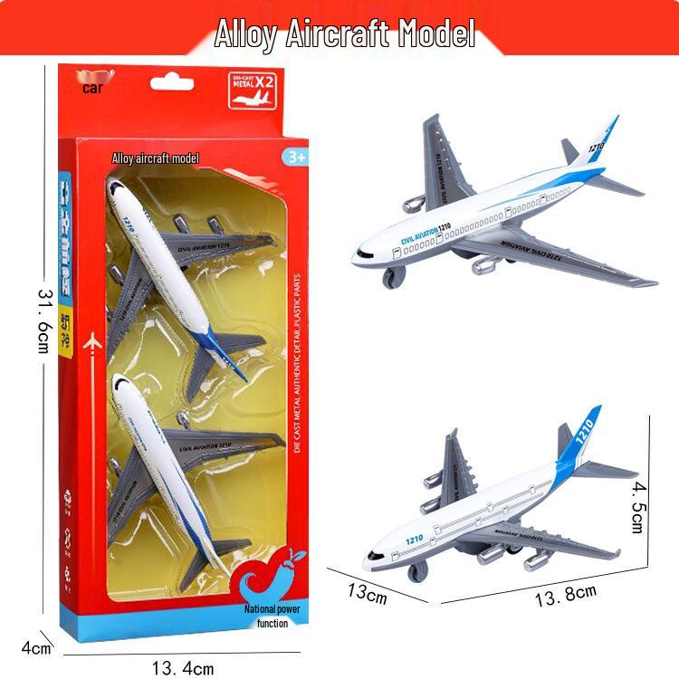 Детская игрушка самолет из сплава: Модель Boeing 777 и Airbus в подарочной упаковке