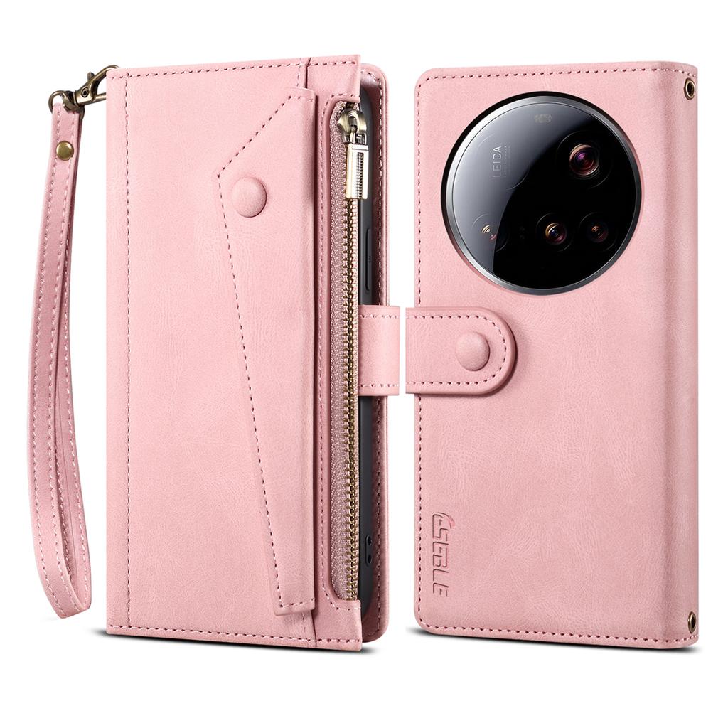 ESEBLE Star Series For Xiaomi 15 Ultra Case Zipper Wallet Leather Stand Phone Cover