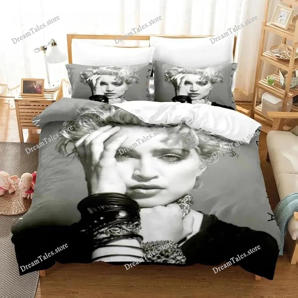 Fashion 3D Print Bed Sheet Singer Madonna Bedding Set Single Twin Full Queen King Size Bed Set Adult Kid Bedroom Duvetcover Sets