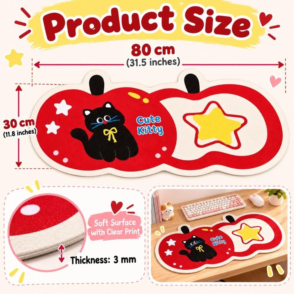 Cartoon Pattern Rubber Mouse Pad Large Size Computer Desk Protector New Keyboard Mice Mat Home