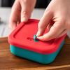 Yousheng Силиконовый Ланч-бокс Бенто Герметичный Контейнер для Обед Без БФА Многоразовые Контейнеры для Хранения Пищи Вместимость 400 мл Ланч-бокс для Пикника на Открытом Воздухе