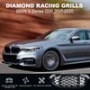 Автомобильная решетка переднего бампера ABS Diamond с накладкой, гоночные решетки для почек для BMW 5 серии G30 2017-2020, замена стиля автогриля