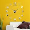 3D Living Room Home Decor Easy Use DIY Frameless Design Mirror Stickers Wall Sticker Clock Decal