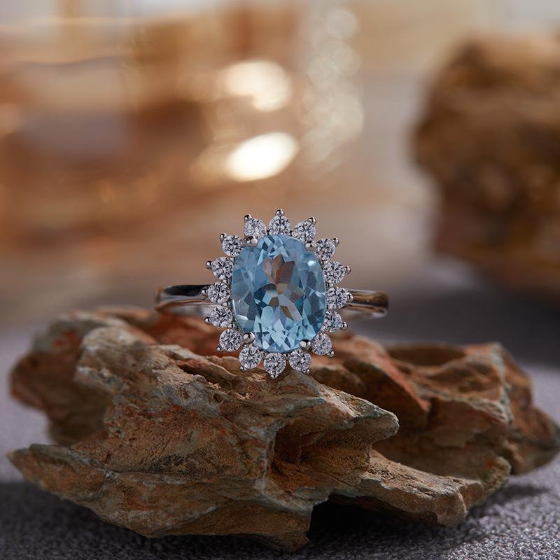 Серьги S925 Стерлинговое Серебро С Натуральным Топазом Аметистом Гранатом Цвет Сокровище Браслет Женские