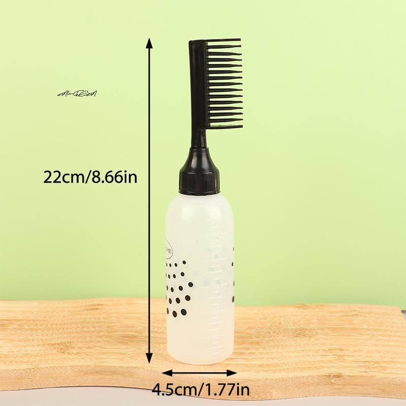 Scalp Potion Oil Applicator Bottle Comb, Hairdressing Shampoo Bottle, Hair Dye, Refillable Hair Coloring, Styling Tools
