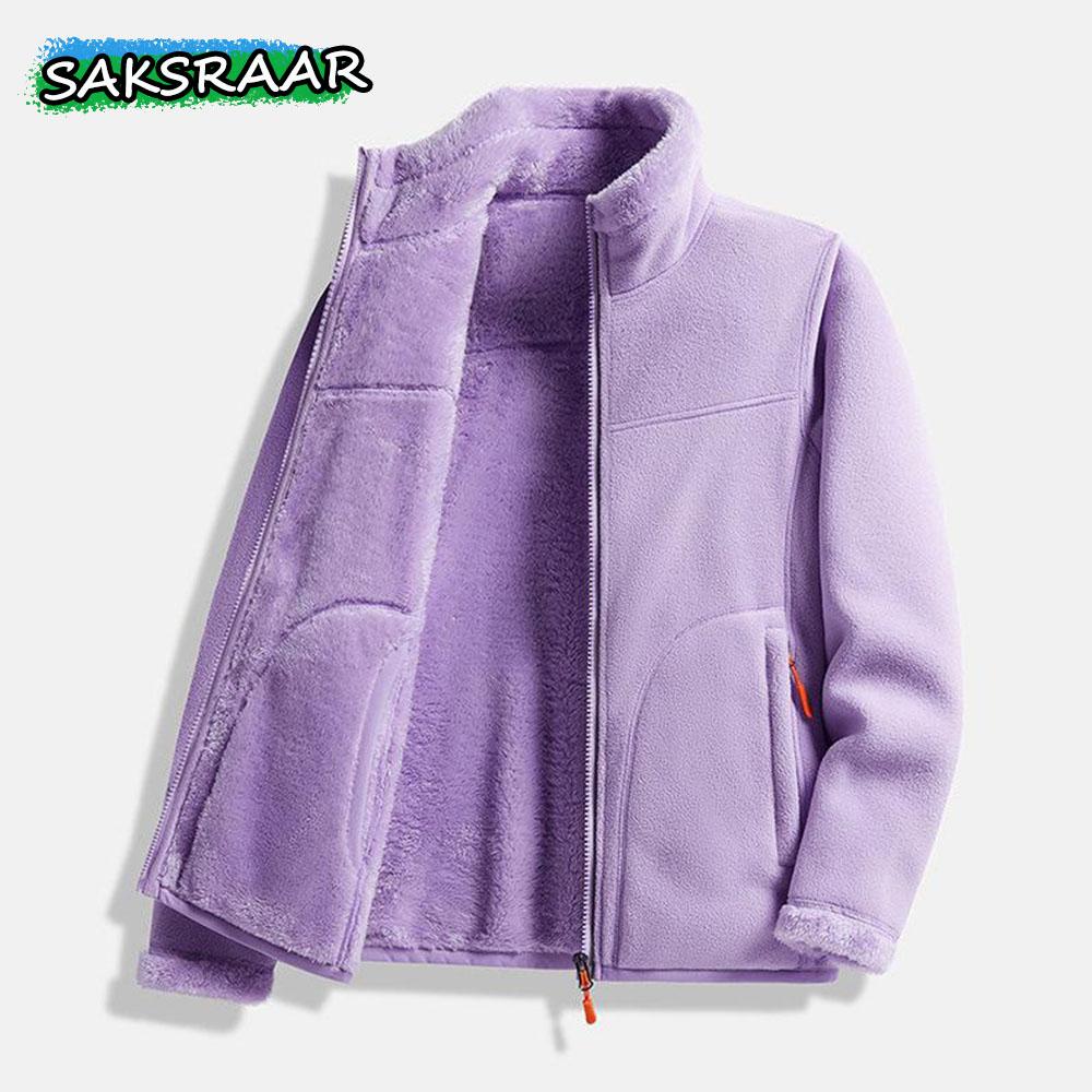 Women's Velvet Autumn Winter Clothes Thick Jacket Coat For Women Outdoor Coral Fleece