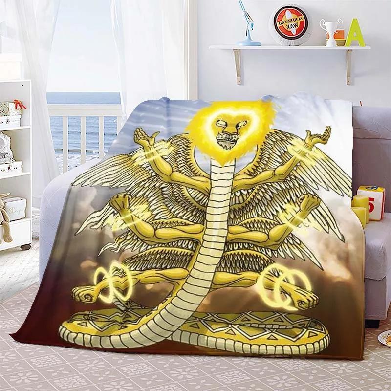 Cobra Theme Blanket Animal Print Flannel Blanket Soft Comfort Blanket Bedroom Living Room Decorative Blanket