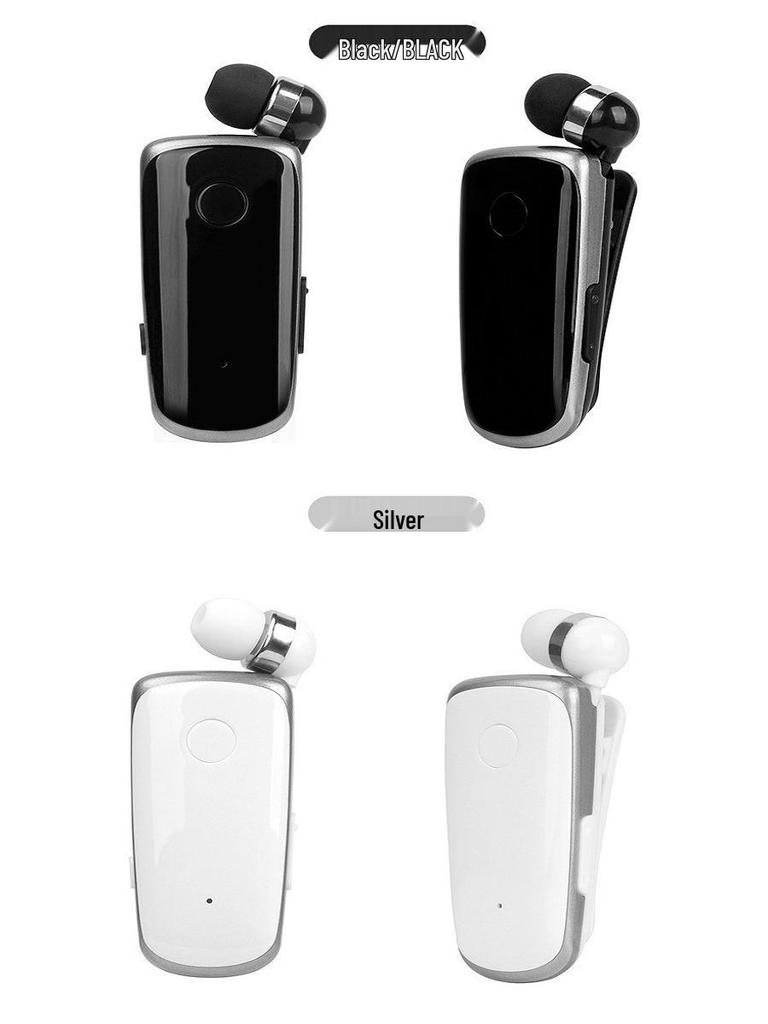Выдвижные Bluetooth-наушники K39 с клипсой и вибросигналом