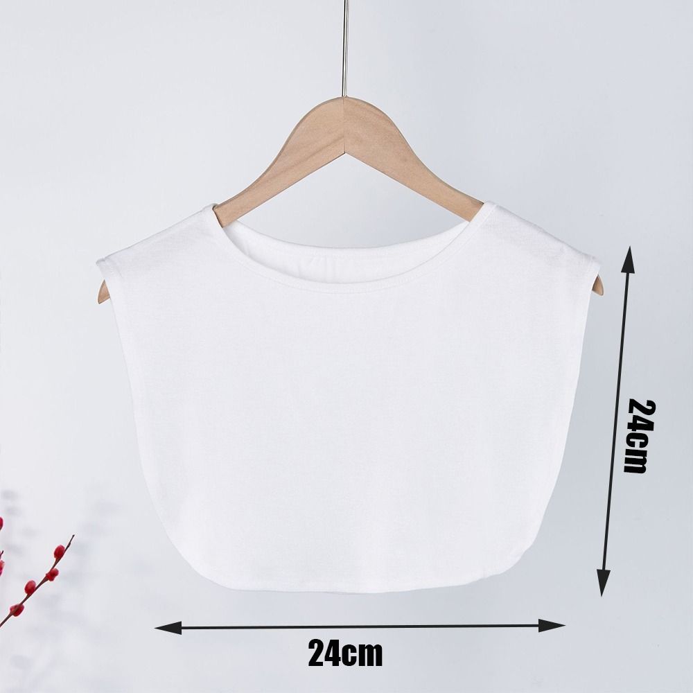 Однотонный съемный воротник для рубашки, удобное женское шейное украшение, поддельный воротник, аксессуар для свитера