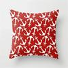 Cute Red Print Geometric Red Plaid Pink Lolita Pillow Cover Decorative Modern Nordic Throw Pillow Cover