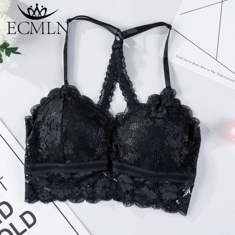 ECMLN Женская мода, кружевные прозрачные комплекты нижнего белья, бюстгальтеры, топы и шорты, тонкие бюстгальтеры, трусики со средней талией, соблазнительные комплекты бикини, нижнее белье, пижамы