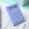 8-Digit Display Mini Calculator Biscuit Shape Student Calculators Battery Calculator  Students Gift