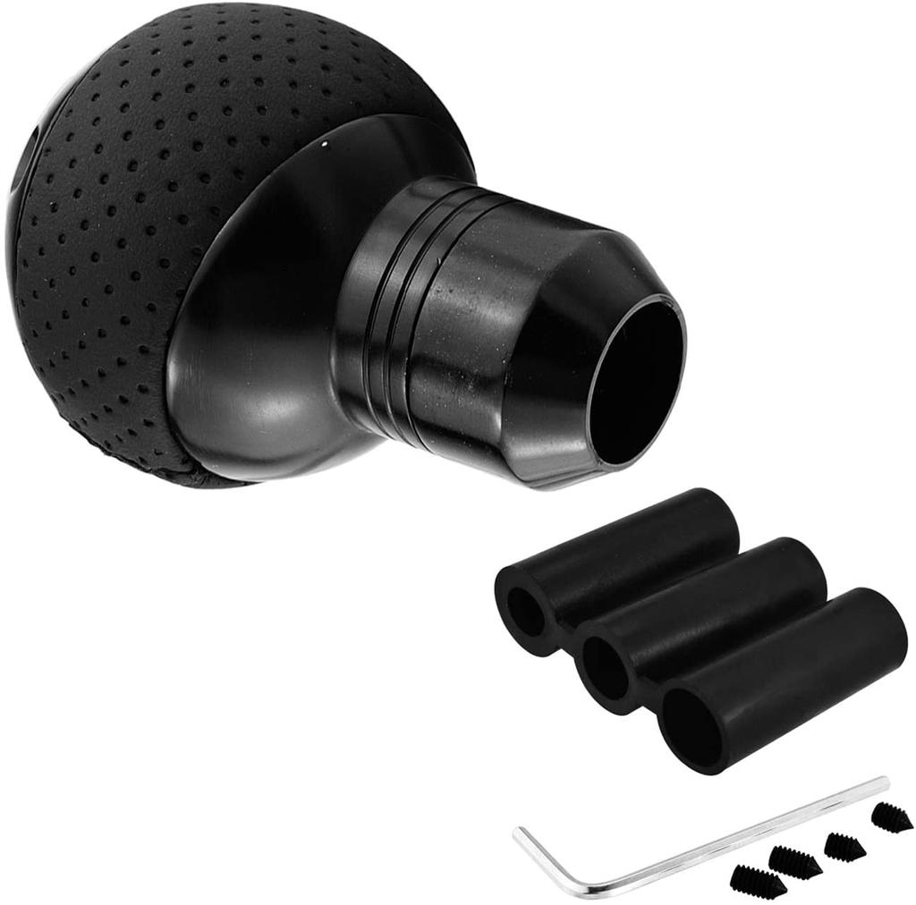 Lunsom PU Shift Knob 5 Speed Ball Shift Knob General Auto Manual Car (Black)