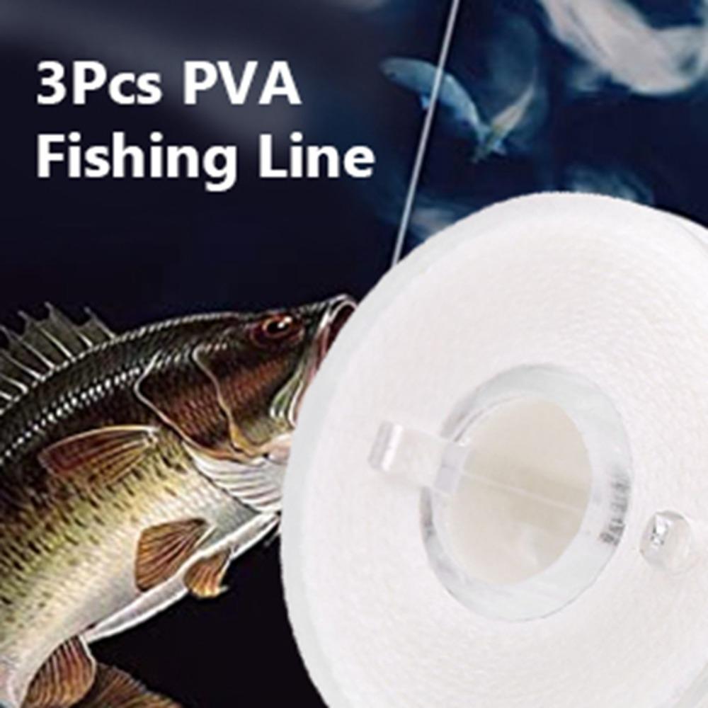 3pcs Quick Dissolving Water Soluble Line 20m Length PVA String Fishing String  Fishing Bait Bags