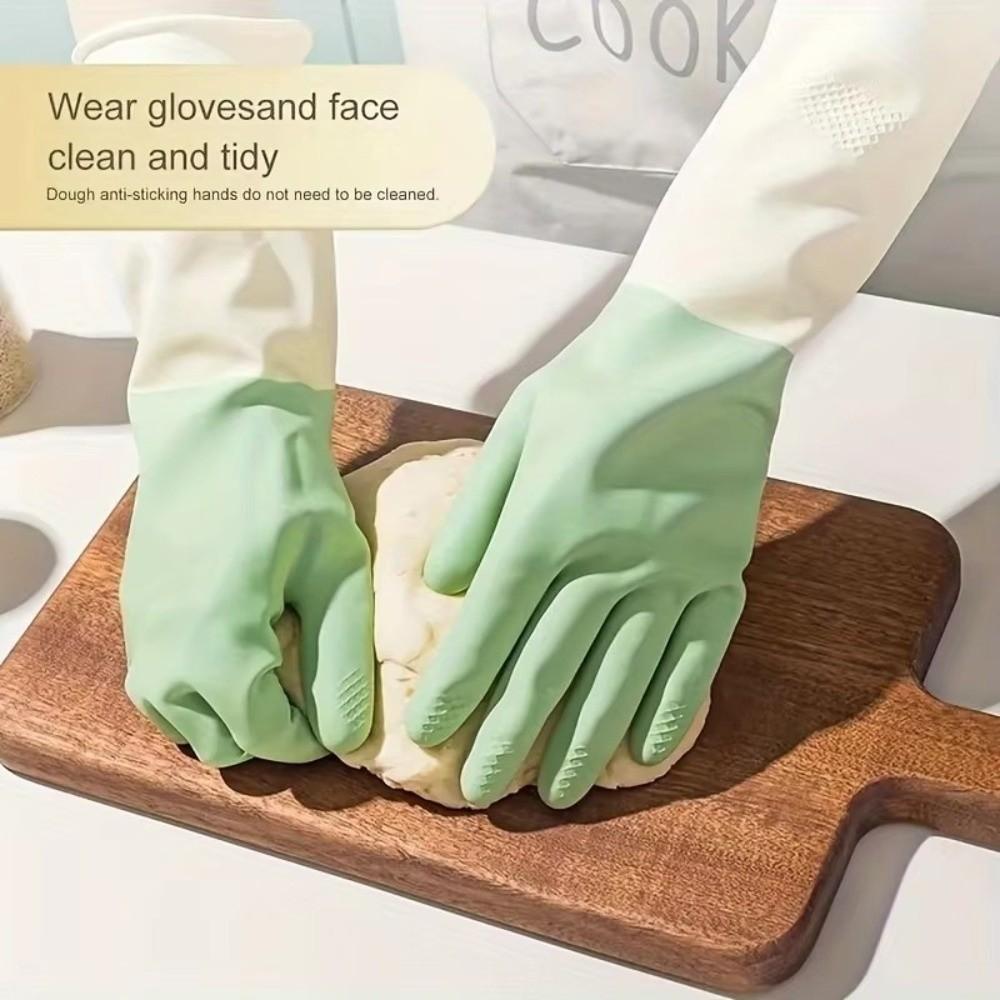 Wear Resistant Kitchen Cleaning Gloves Latex Laundry Dishwashing Gloves Housework Cleaning Gloves