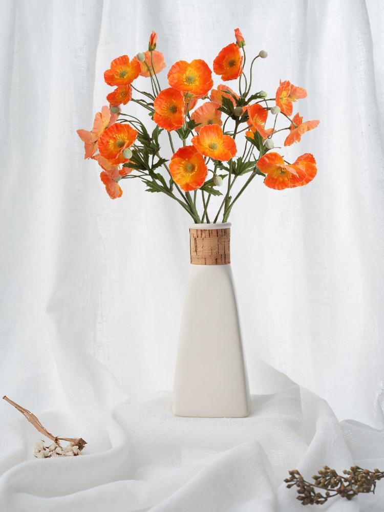 4 шт. искусственных цветов мака шелковые букеты для домашнего декора, свадьбы, украшения стола и вечеринок искусственные цветочные композиции своими руками