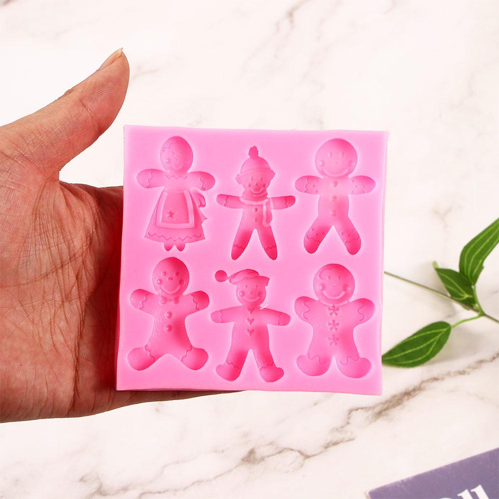 Man DIY Silicone 3D Cake Decorating Tools Chocolate Mould Christmas Mold Sugarcraft Decoration