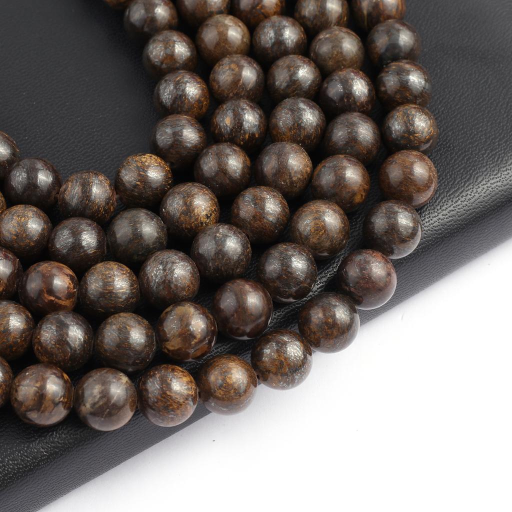 Isoaltion бусины из натурального камня бронзово-серые круглые бусины для изготовления ювелирных изделий DIY ожерелье серьги браслет аксессуар