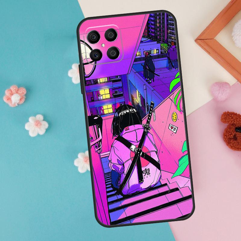 Чехол Vaporwave Glitch Аниме для Honor 200 Pro 50 70 90 X9a X8a X8 X9 X8b X9c X9b Honor Magic 7 5 6 Lite Pro