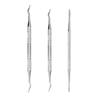 Stainless Steel Toenail Pusher Cleaner 3-piece Set