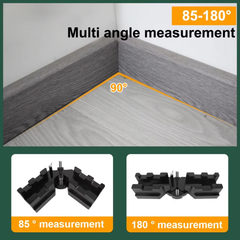 2-in-1 Angle Measuring and Cutting Tool Plastic Bevel Gauge and Mitre Box for DIY