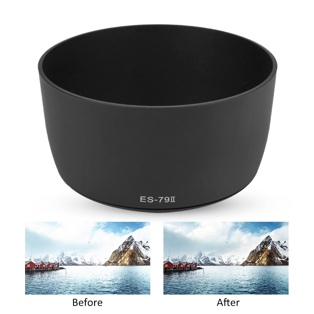ES 79II Camera Mount Lens Hood for Canon EF 85mm f 1.2L USM Lens