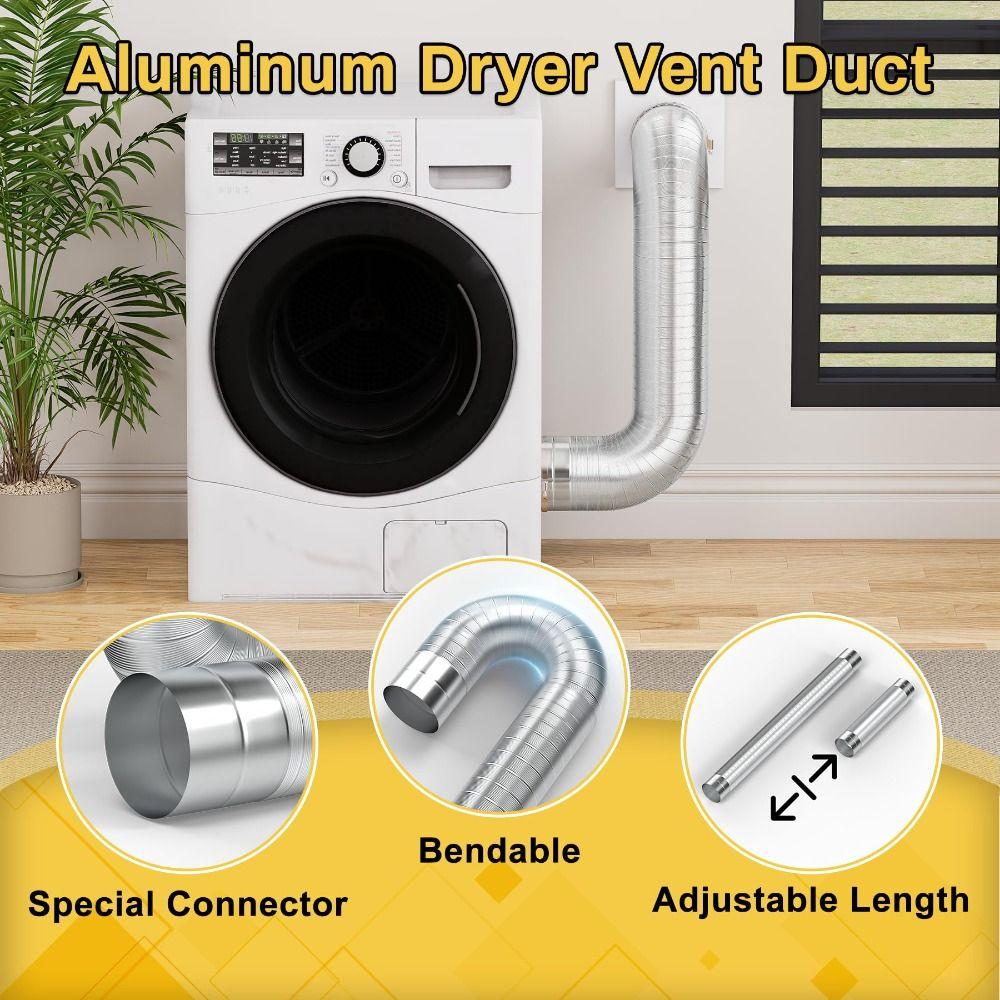 Aluminum Dryer Vent Hose Insulated Dryer Vent Pipe Professional Dryer Vent Duct Kitchen