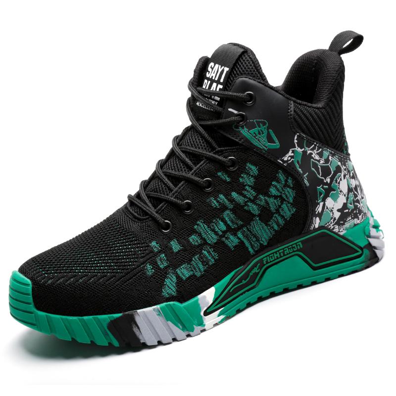 Модные защитные ботинки со стальным носком, мужская рабочая обувь, противоударные и противопрокольные защитные ботинки, рабочие кроссовки, неразрушимые защитные ботинки 2024