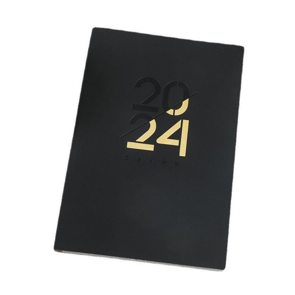 Блокноты из искусственной кожи, календарь на 365 дней, ежедневник, еженедельник, ежедневник на 2024 год, книга с английской повесткой дня