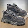 Men's Autumn Breathable Casual Work Shoes: Trendy, Thick-Soled, All-Match Sports Footwear