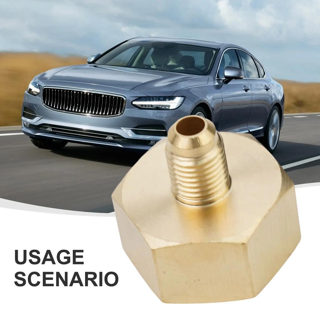 Адаптер для баллона Часть Аксессуары 1/4SAE G3/4 Латунь Золотой Автомобильный кондиционер Адаптер для баллона R134A Полезный Высокое качество