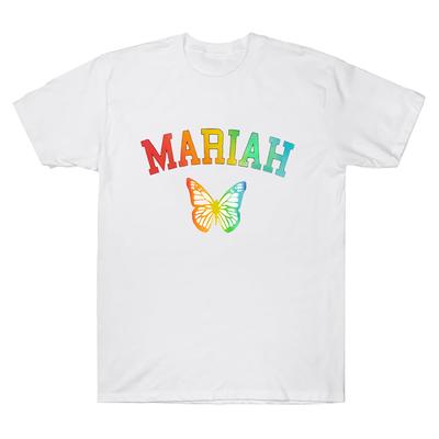 Майки унисекс из хлопка с графикой Mariah Butterfly Adorable, модные женские топы оверсайз в стиле 90-х, унисекс