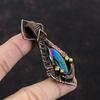 Кулон Mystic Fire Labradorite, подвеска из медной проволоки, подвеска ручной работы, антикварное медное украшение, подвеска из натурального драгоценного камня, подарок на помолвку