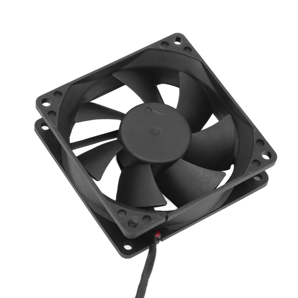 Black Solar Panel Fan Kit 2W, 6V Solar Powered Exhaust Fan  Plant Growing Area