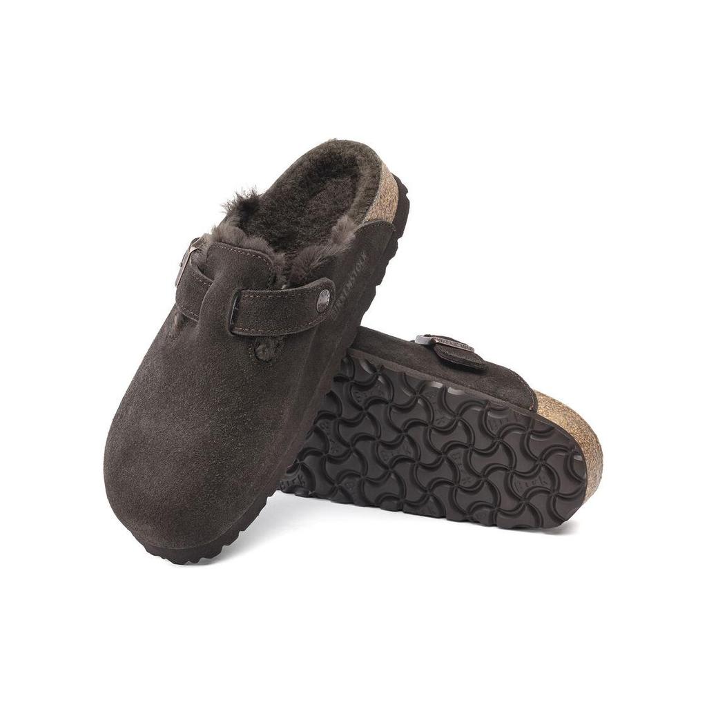 Бостон Birkenstock Замша с овчиной 'Мокко' 1020567
