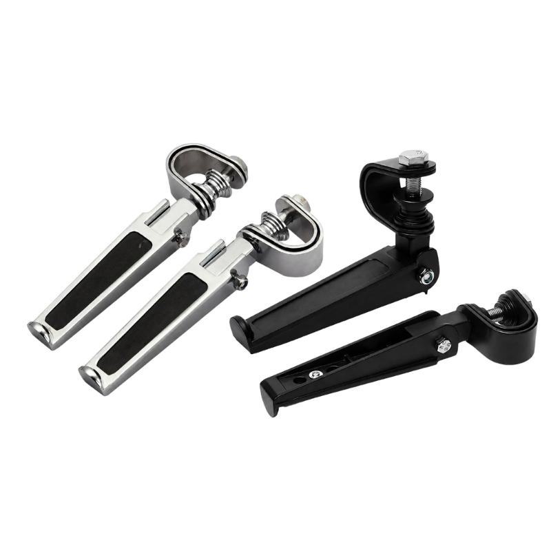 Aluminum Motorcycle Hinge Peg Pair with Support Platform for Daily Road Use Garage Service and Parking Control