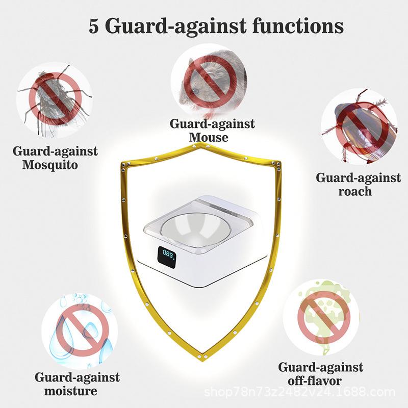 Автоматическая миска для кормления домашних животных, инфракрасный датчик, автоматическая открытая крышка, интеллектуальная кормушка, защита от мыши, влагозащищенный дозатор еды для собак и кошек