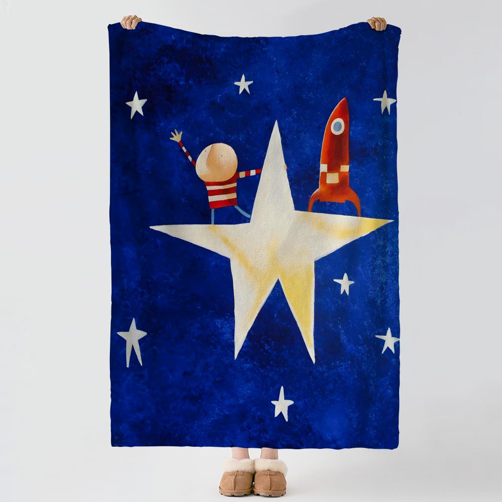 Artist OOliver JJeffers Throw Soft Warm Flannel Blanket Multiuse Throw for Bed Sofa Office Air Conditioning Nap Blanket