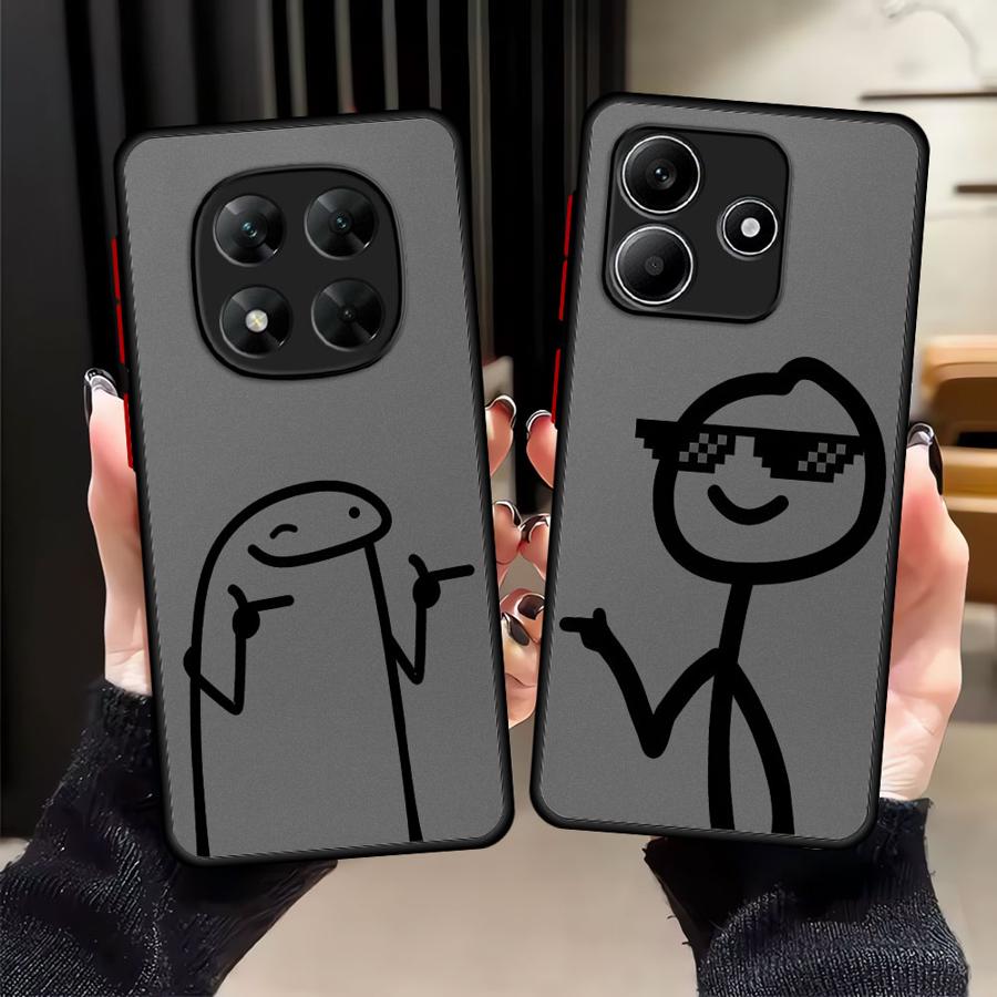 Крутая Линия Люди Чехол Задняя Крышка Телефона для Xiaomi Redmi Note 14 12 10 A4 11 14C 9S 13C 13 Pro Plus