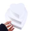 Accessories Polystyrene Heart Shaped Practice Model Cake Foam Mould DIY Model Dummy Cake Model
