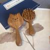 Массажная расческа для кожи головы с рисунком из сандалового дерева, расческа Meridian, зубчатая расческа для волос на голове, массаж тела, скраб для тела, гуаша