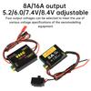 2S-8S/4S-6S BEC&Dual UBEC 8A/16A Output 5.2V-8.4V Adjust Servo Independent Power Supply RC Autos Fixed Wing Aircraft Robotic Arm