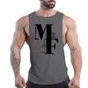 Men'S Clothing Fashion Casual Street Sleeveless Vest Crewneck Comfortable Breathable English Letter Printed Quick-Drying Top